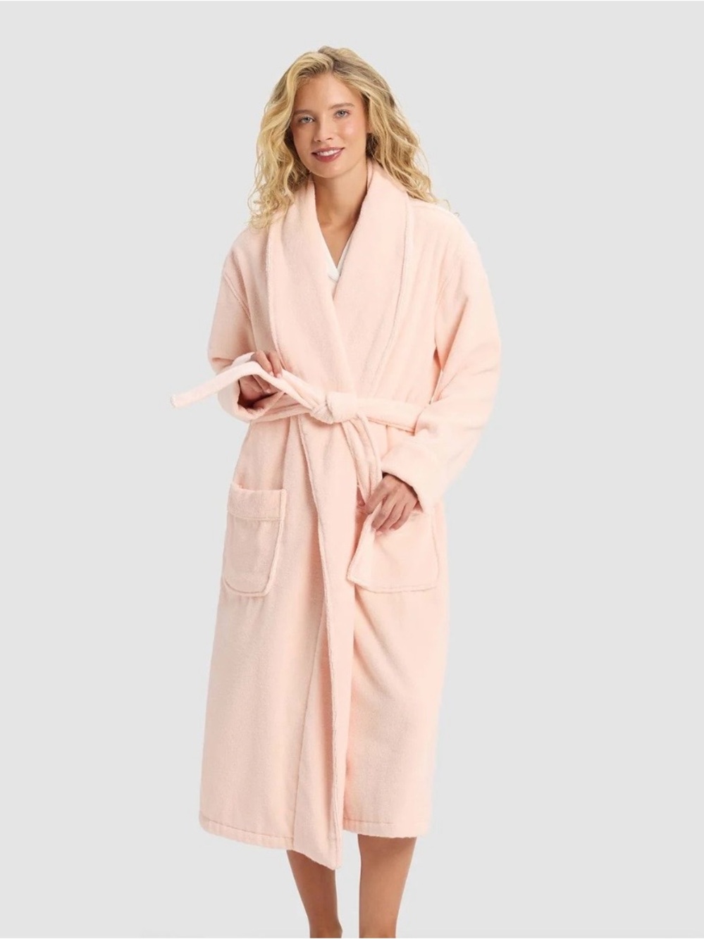 Cozy Earth Luxe Bathrobe in Blossom Pink